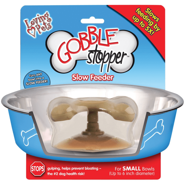 Gobbler Stopper Slow Feeder Dog Bowl - Prevent Fast Eating & Bloat for Small Medium Large Dogs - Perfect for Mealtime Training and Portion Control