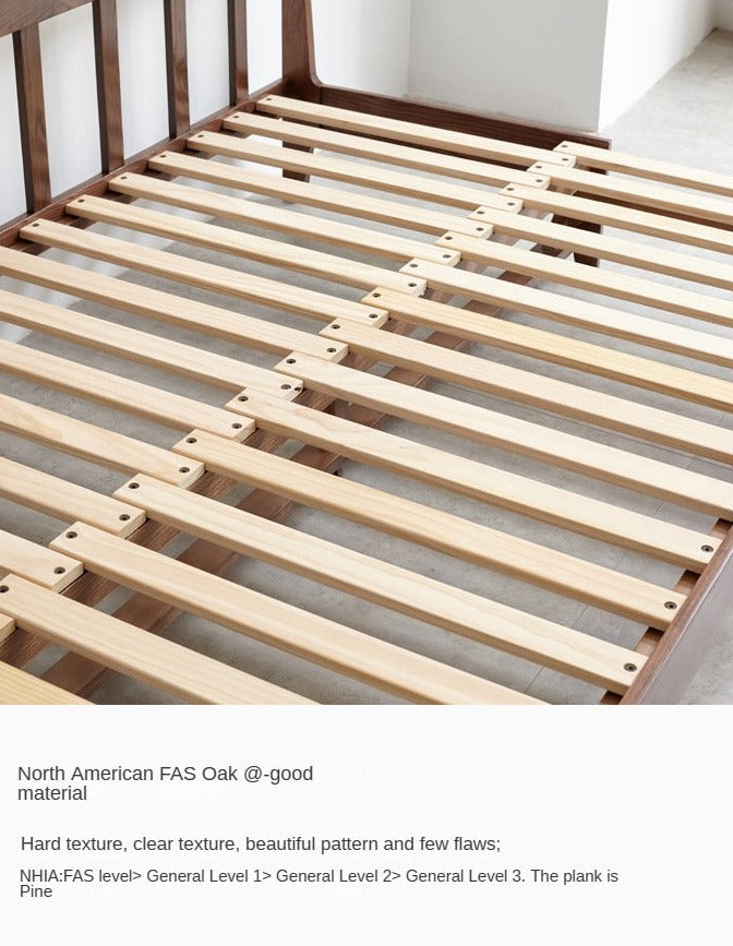 Solid Oak Wood Sofa Bed - Foldable & Convertible for Living Room, Guest Room, or Small Spaces - Multi-Functional Furniture for Comfort & Style