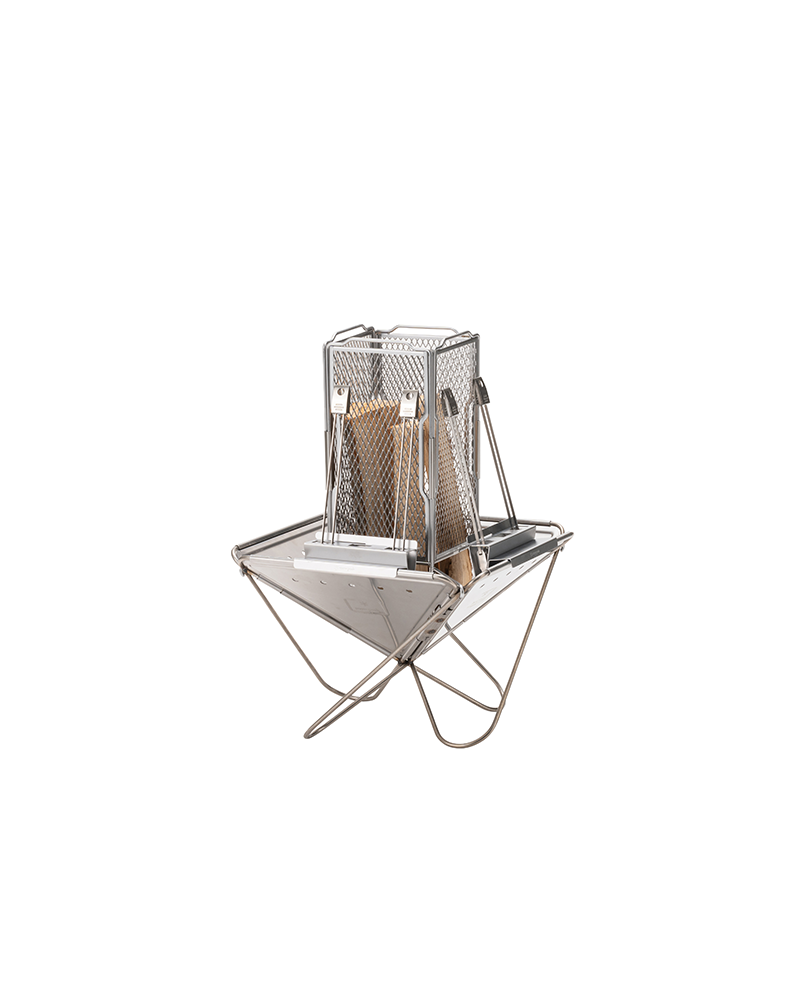 Takibi Fire Pit Starter Set - Portable Outdoor Camping & Backyard Bonfire Kit for Wood Burning & Smores Making