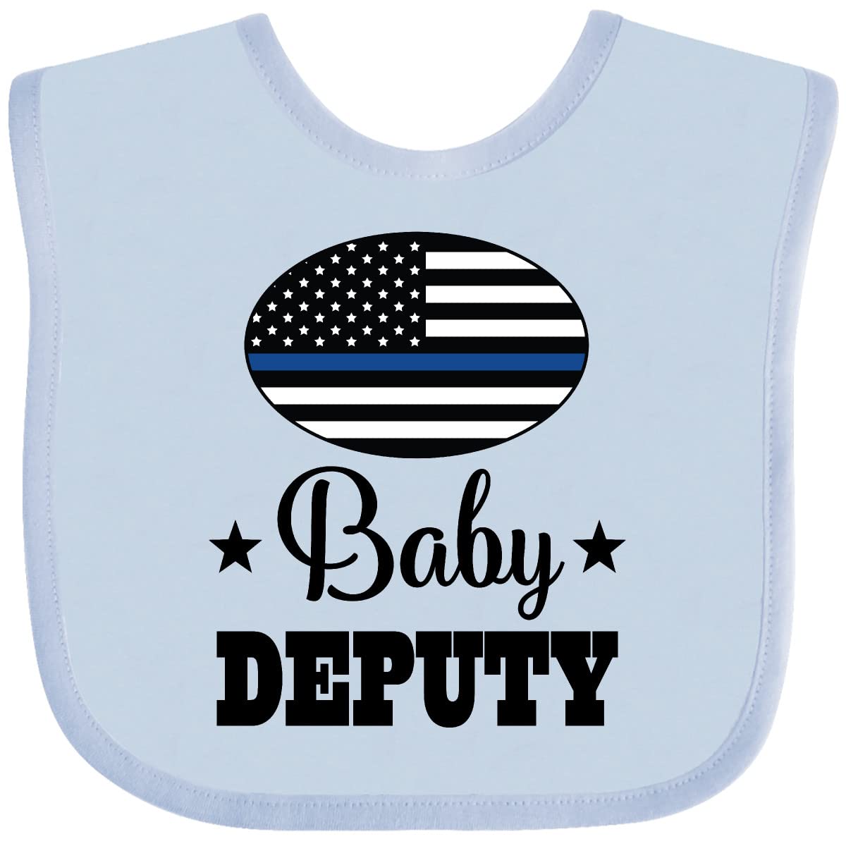 Inktastic Police Deputy Baby Clothes & Bib Set - Cute Law Enforcement Themed Outfit for Infants & Toddlers - Perfect for Dress Up, Photo Shoots & Special Occasions