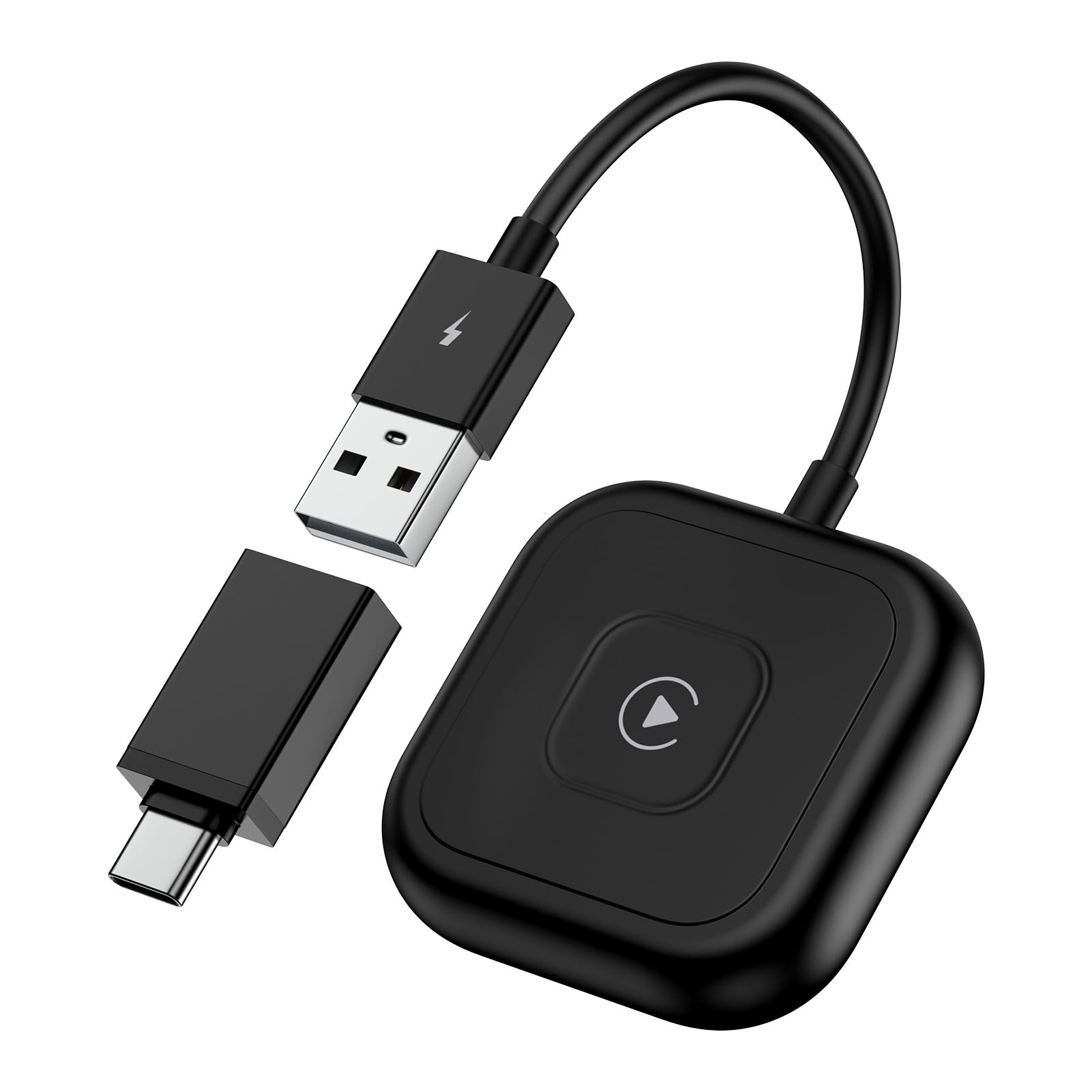 Wireless CarPlay Adapter for iPhone 16/15/14/13 - Plug & Play Auto Connect - Convert Wired to Wireless CarPlay - Compatible with 2016+ Cars & iOS 10+ - Perfect for Commuting, Road Trips & Hands-Free Driving