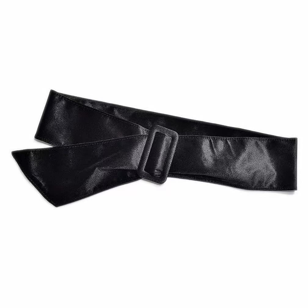Elegant Velvet Waist Belt for Women with Rhinestone Circle Buckle - Adjustable Self-Tie Waistband for Dresses, Wedding, and Formal Occasions