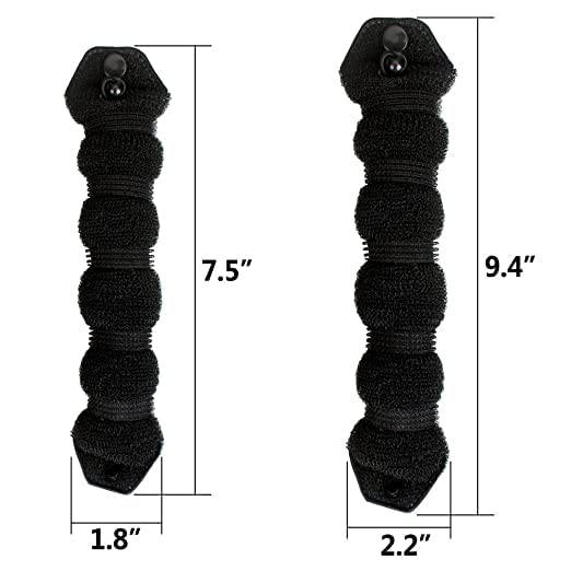 DYOMNIZY Hair Bun Maker - Magic Hair Donut Ring for Easy Styling, Curling & Updos (Black) | Perfect for Parties, Weddings & Everyday Hairstyles