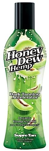 Supre Honey Dew Hemp Tanning Lotion - Natural Sunless Tanning Moisturizer with Hemp Seed Oil for Glowing Skin | Perfect for Beach, Vacation & Summer Body Care