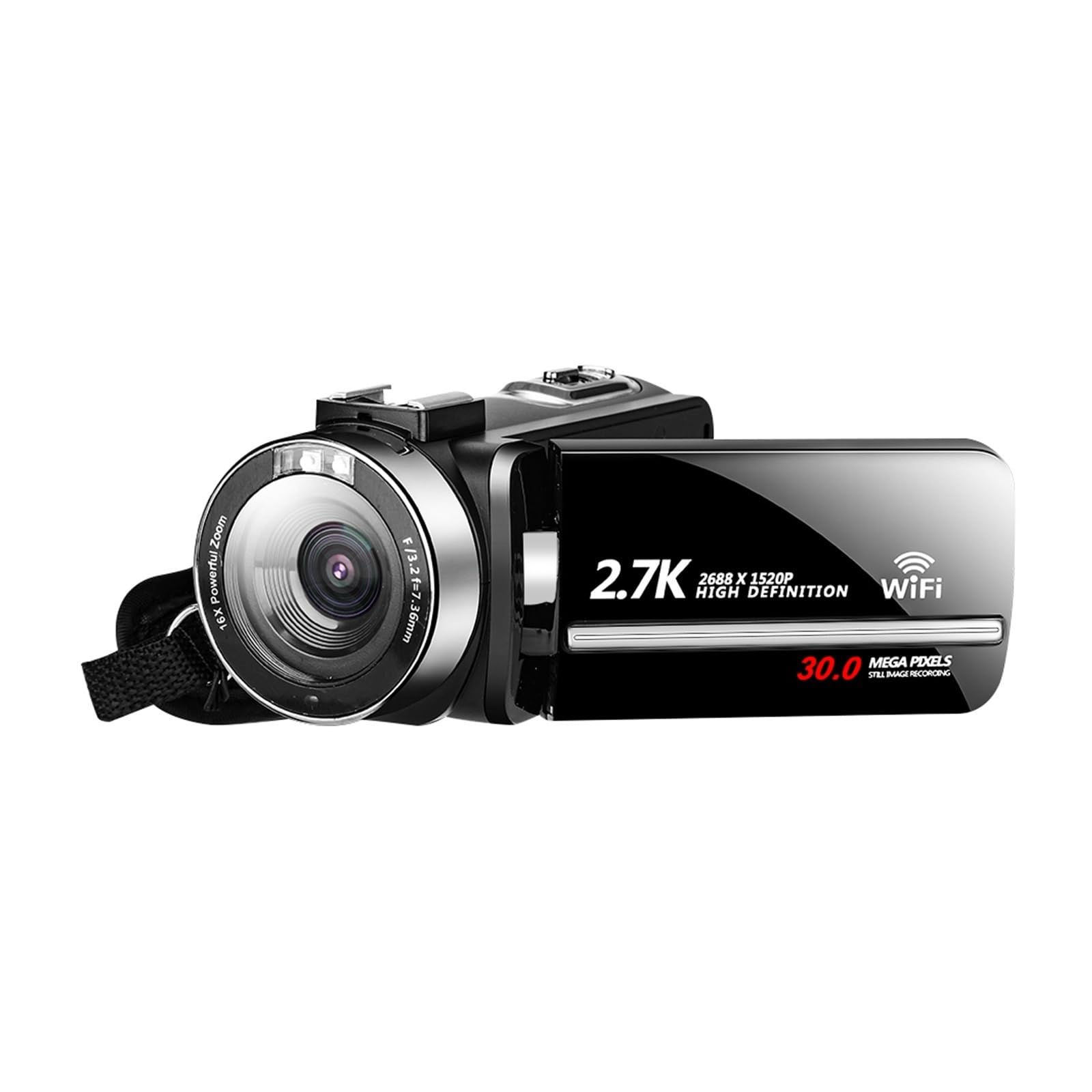 **MZZYG 2.7K WiFi Night Vision Outdoor Video Camera - Portable Digital Camcorder with Infrared for Vlogging, Blogging & Webcam (Includes 128GB SD Card) - Perfect for Travel, Home Security & Outdoor Adventures**