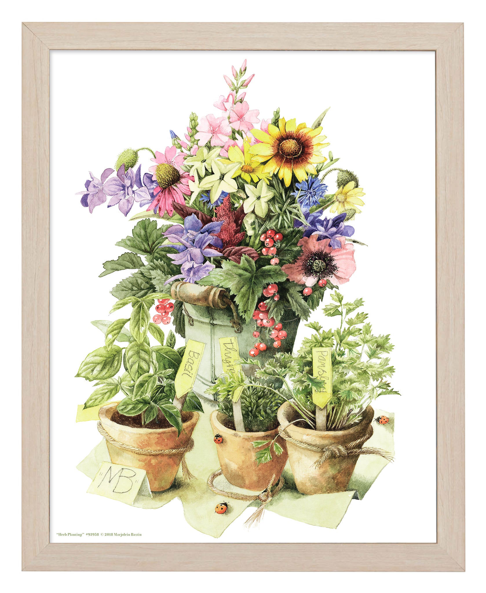 Herb Planting Art Prints - Botanical Wall Decor for Kitchen, Garden & Home - Perfect for Herb Lovers & Indoor Gardening Enthusiasts
