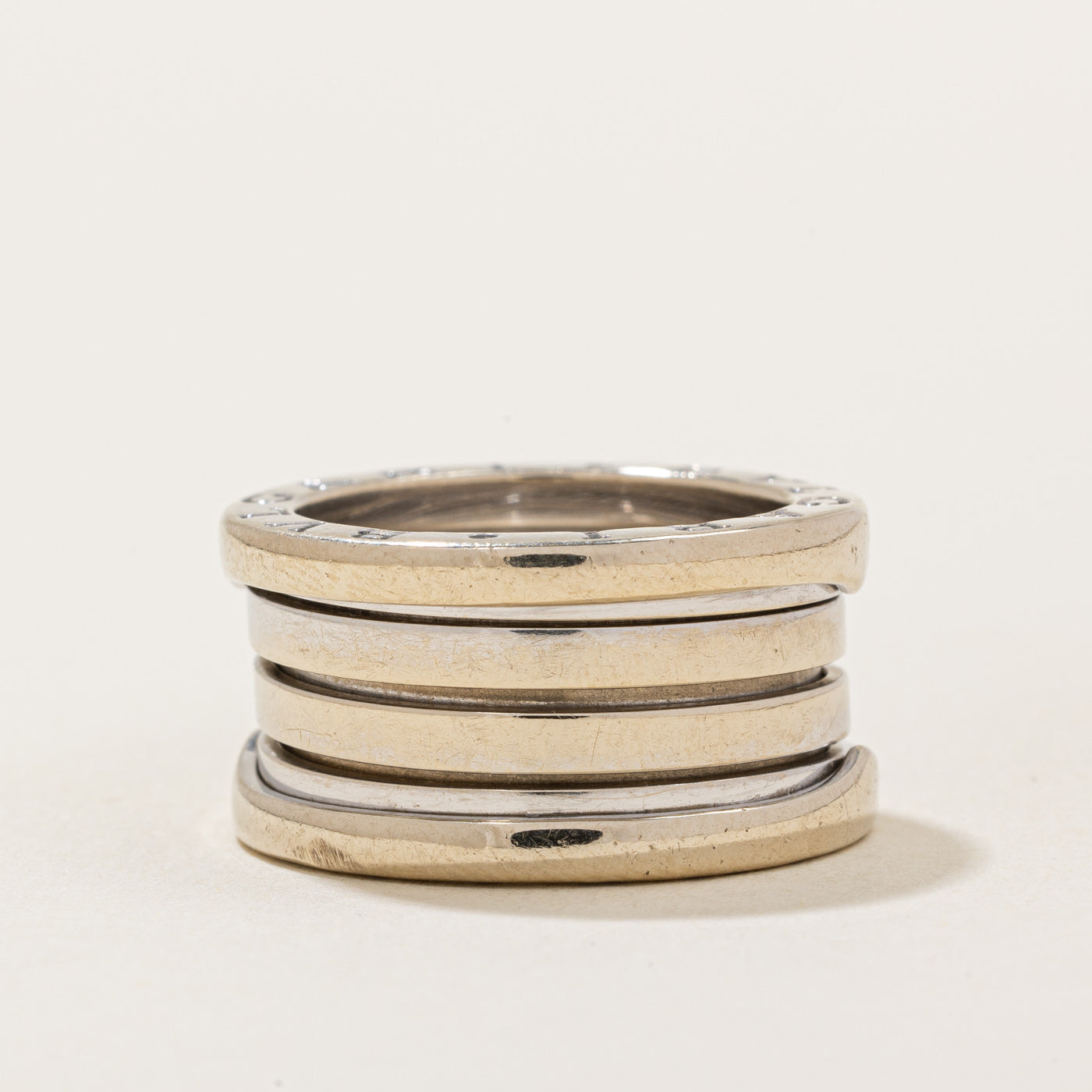 BVLGARI B.zero1 Ring - 18K Gold or Sterling Silver, Size 5.25, Luxury Fashion Jewelry for Women - Perfect for Weddings, Anniversaries & Special Occasions