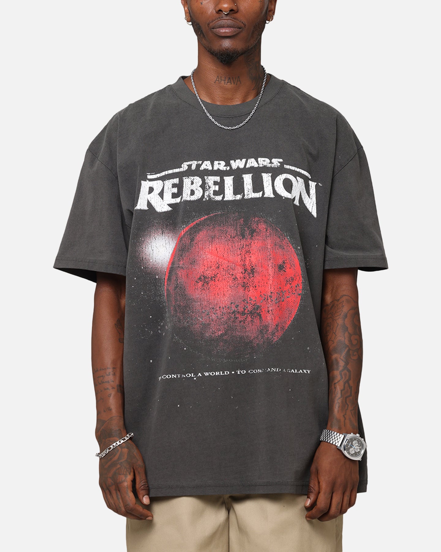 Star Wars Battlefront Rebellion Heavy T-Shirt for Men - Black Graphic Tee for Gaming Fans & Cosplay Enthusiasts | Perfect for Conventions, Movie Nights & Star Wars Themed Parties