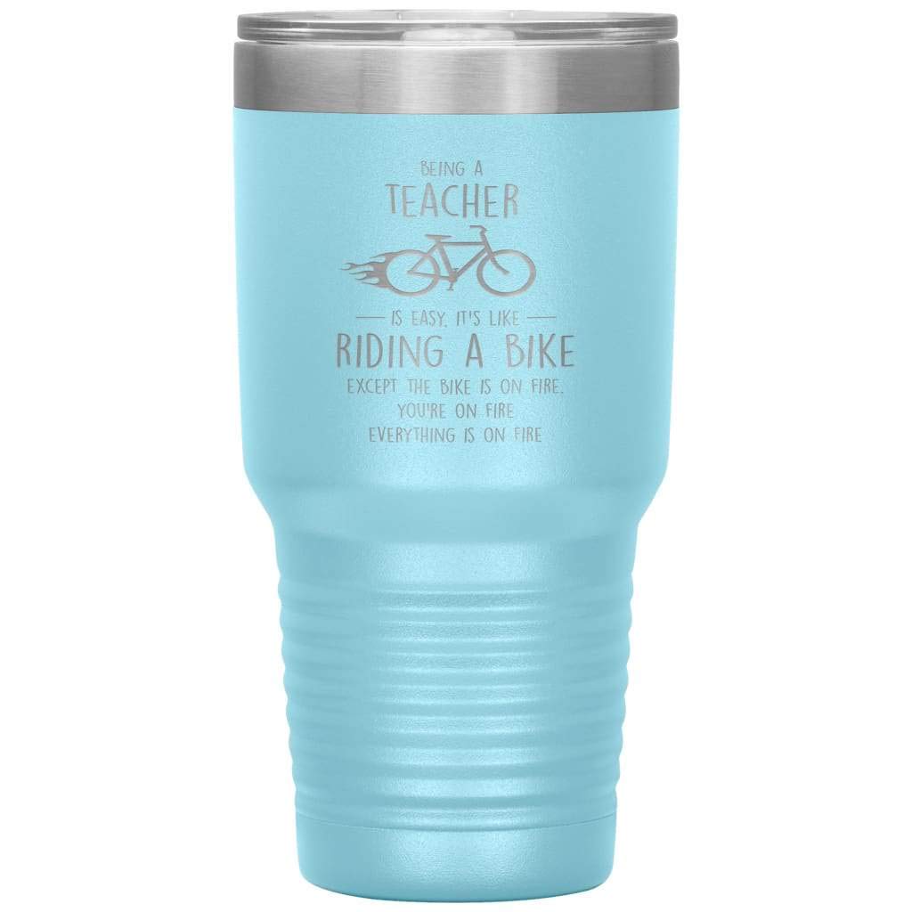 ODDITEES Funny Teacher Tumbler - 30oz Stainless Steel Insulated Cup with Laser Etched Design | Perfect Gift for Educators, Appreciation Day & Back to School | Black