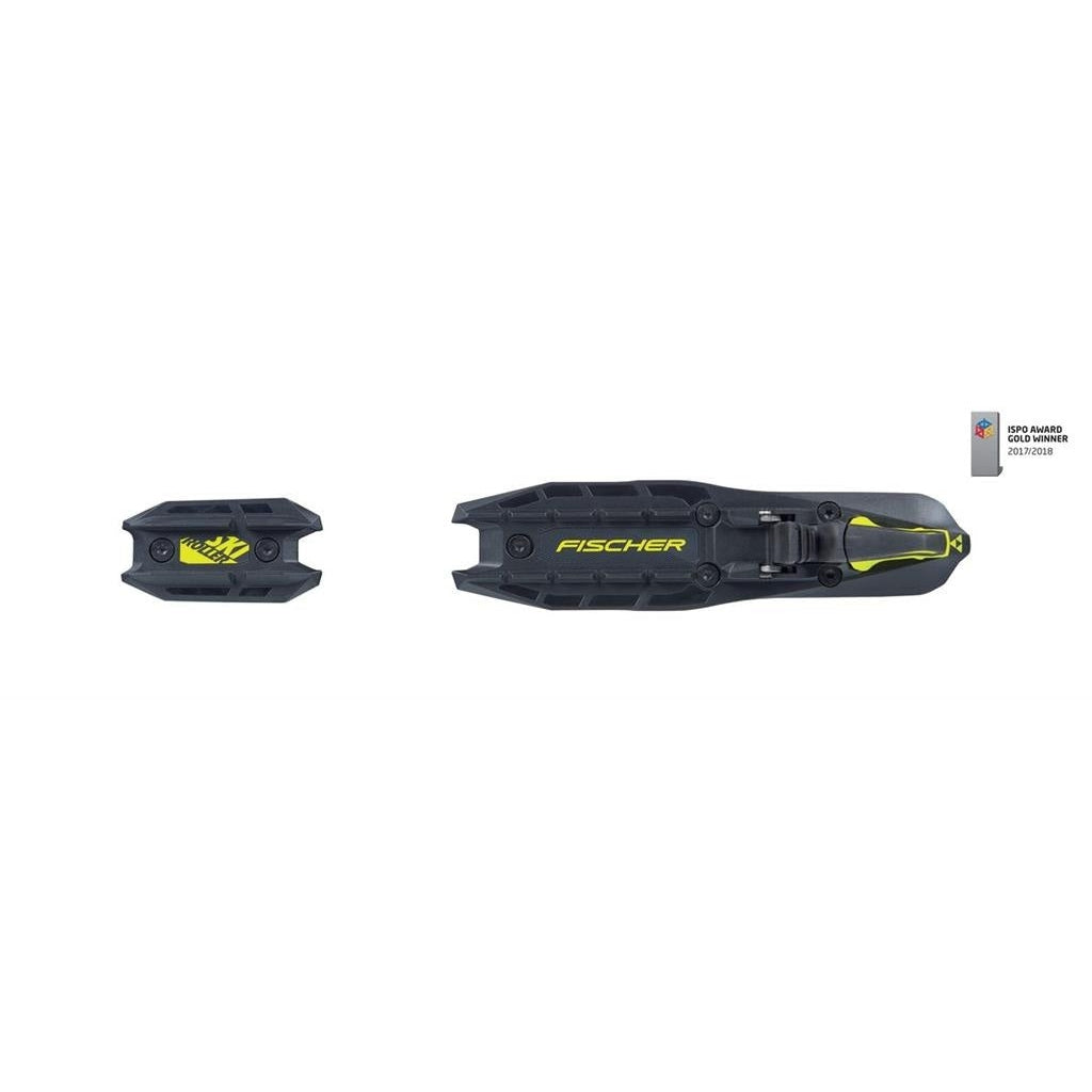 Fischer Roller Ski Classic Binding - Black/Yellow - Premium Cross-Country Ski Training Equipment for Summer & Dryland Workouts
