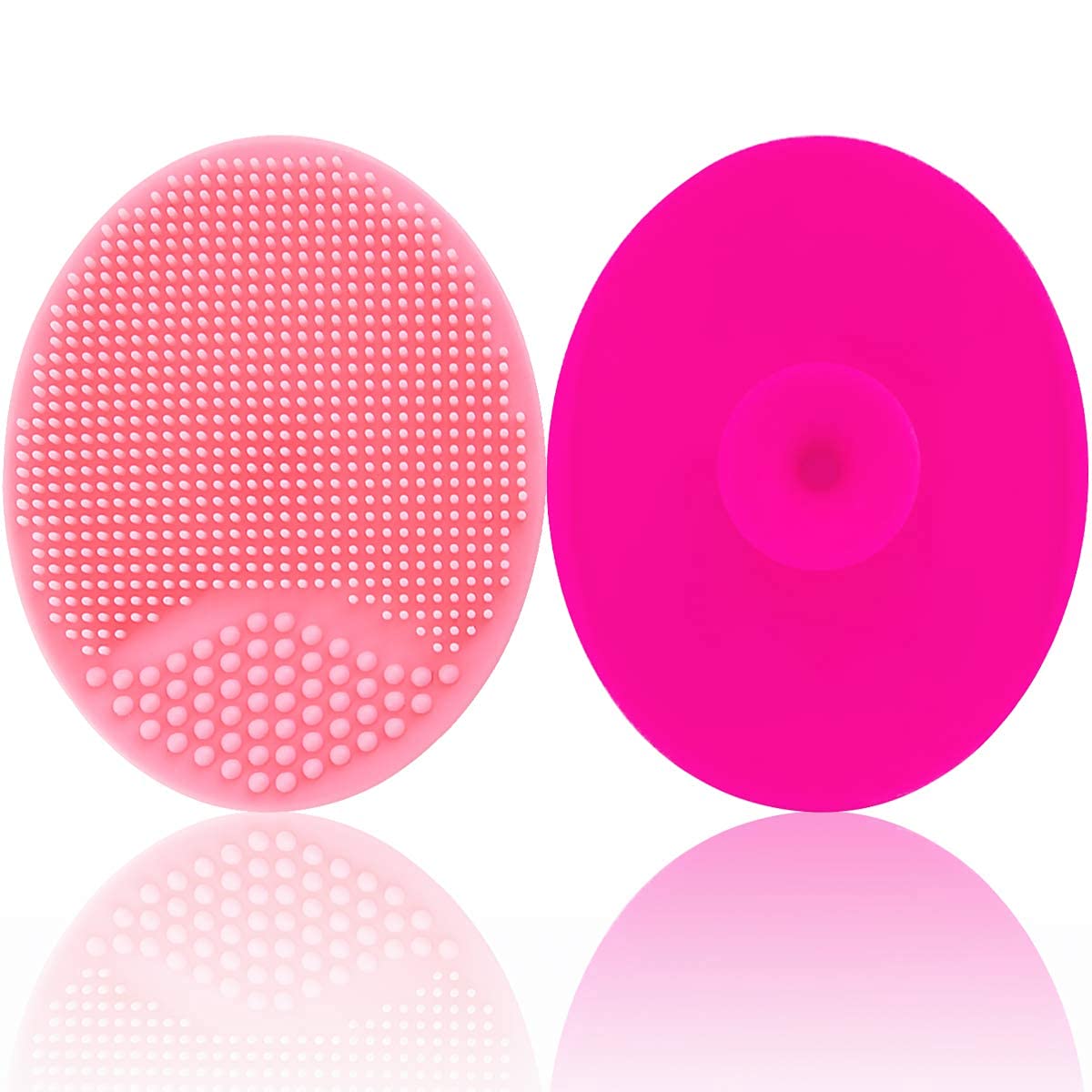 Baby Cradle Cap Brush - Silicone Massage Scrubber for Newborn Bath & Dry Skin Care | Infant Essential (Pink)