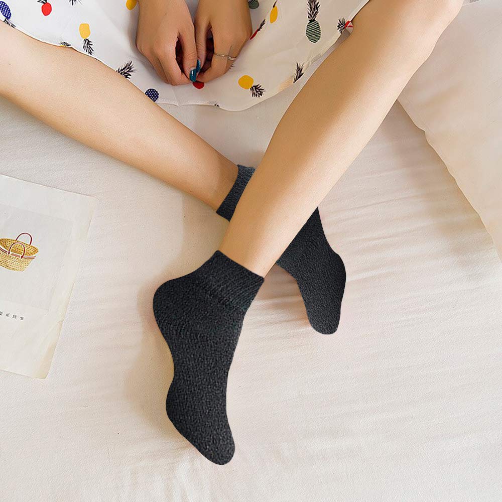 Yacht & Smith Women's Cotton Mid Ankle Athletic Socks - Bulk Pack (Size 9-11) - Perfect for Running, Gym & Everyday Comfort
