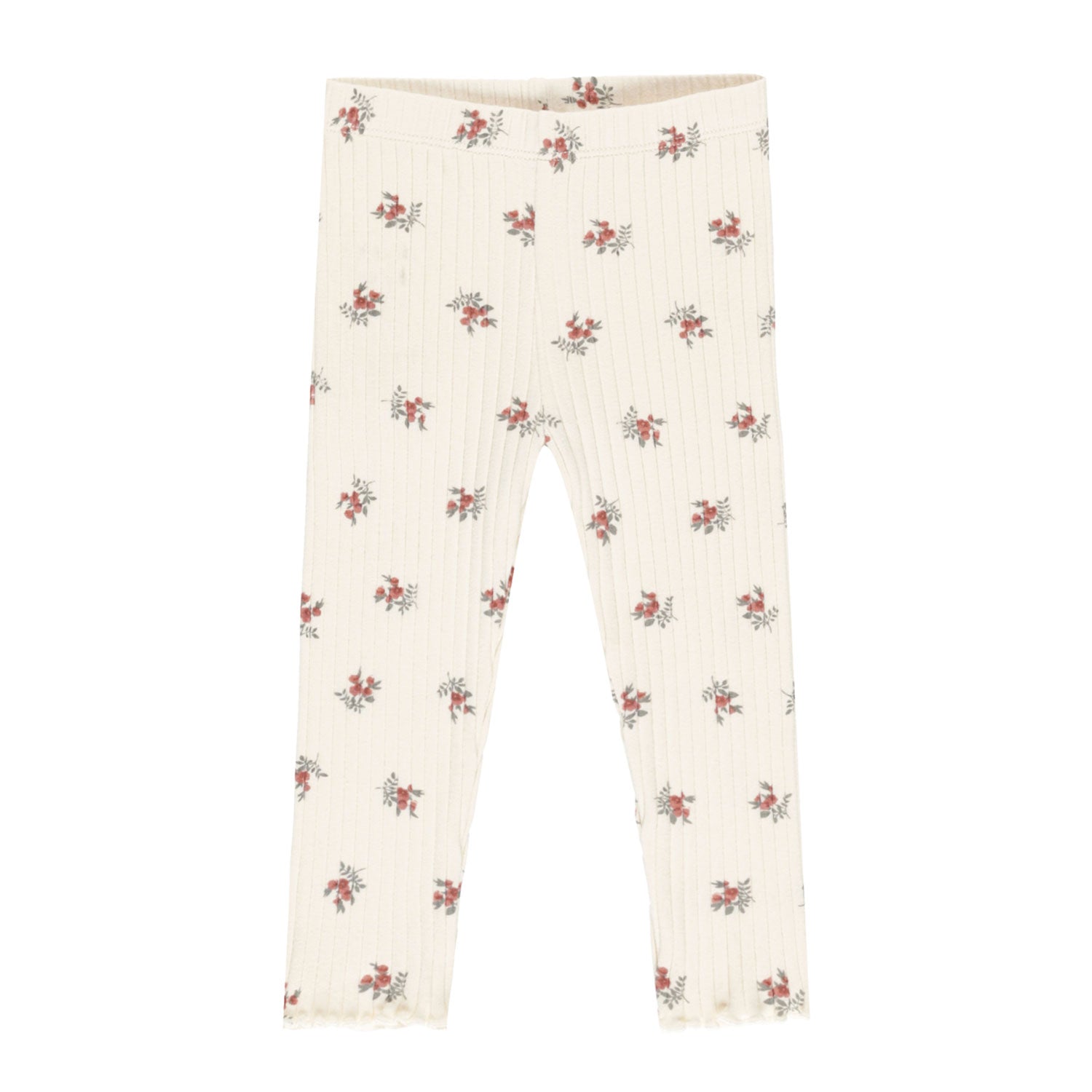 Brick Ditsy Print High-Waisted Leggings - Natural Color Yoga Pants for Women | Perfect for Workouts, Yoga & Casual Wear