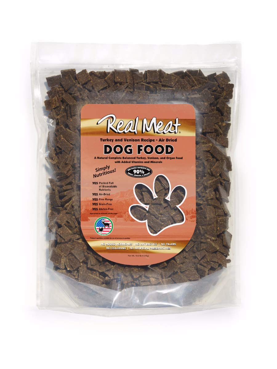 TRMC Grain-Free All Natural Dog & Cat Food with Real Turkey & Venison - 10lb Bag | High Protein, Hypoallergenic Pet Food for Sensitive Stomachs | Perfect for Adult Dogs, Cats & Pets with Allergies