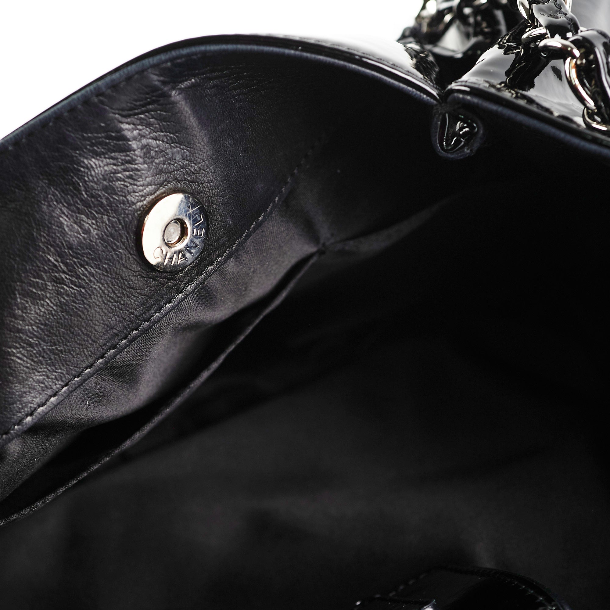 Chanel Camelia Patent Leather Tote Bag Black - Luxury Designer Handbag for Women, Perfect for Work, Travel & Everyday Use