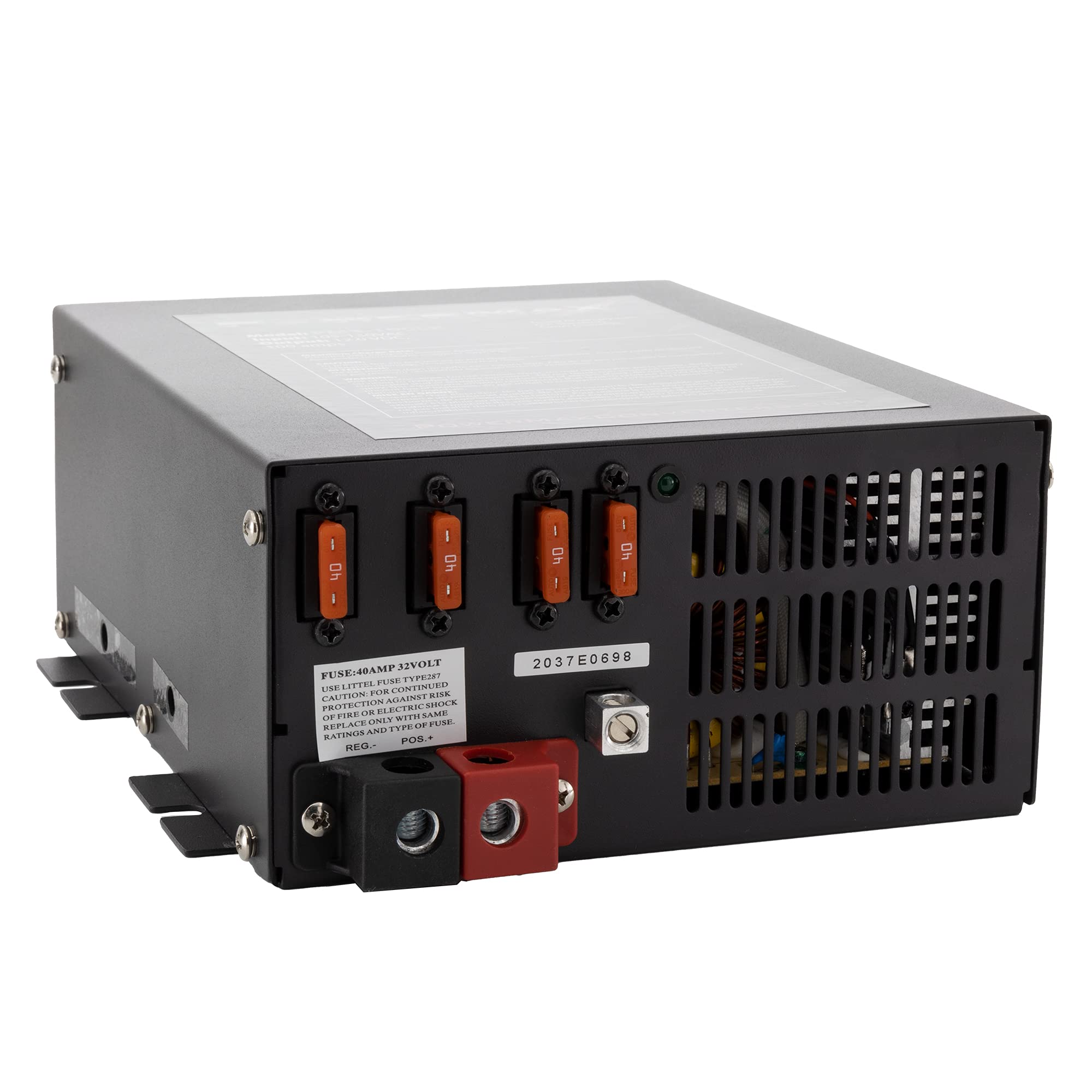 RecPro 100-Amp RV Power Converter & Battery Charger - 120VAC to 12VDC Converter with 13V-16.5V Range - Multiple Capacities for RV Electrical Systems - Perfect for Camping, Boondocking & Off-Grid Power Needs