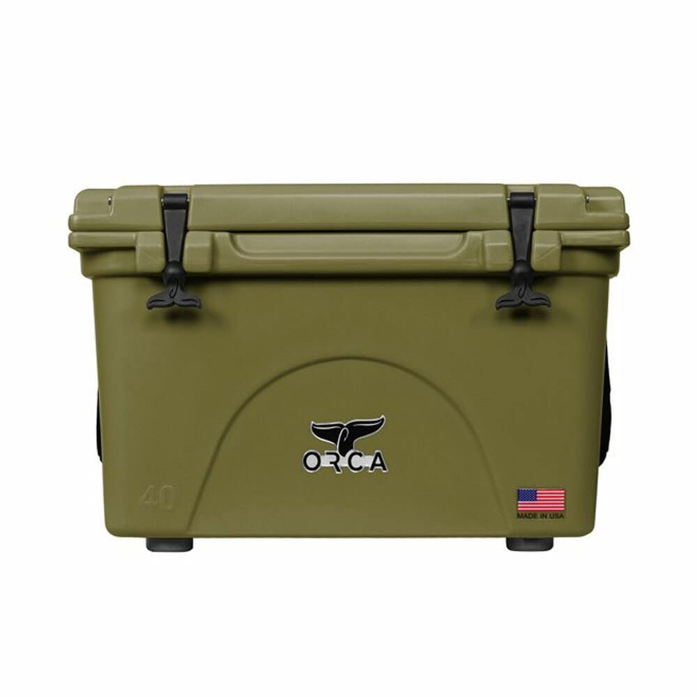 ORCA 40 Quart Hard Sided Cooler - Heavy Duty Insulated Ice Chest with Leakproof Design, Industry Leading Ice Retention Keeps Drinks Cold for 8 Days | Perfect for Camping, Beach Trips, Tailgating & Outdoor Adventures