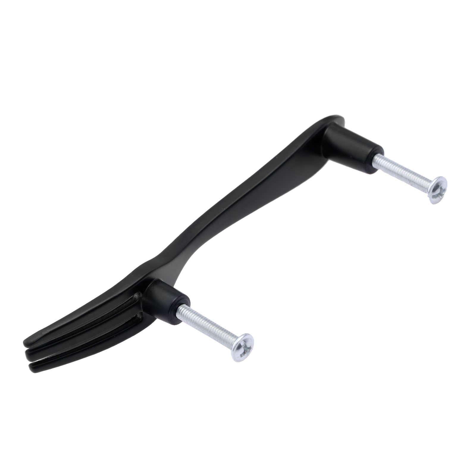 12PCS Black Fork-Shaped Cabinet Handles for Kitchen & Dresser Drawers