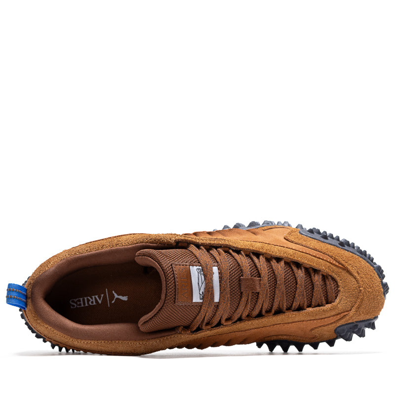 Aries x Puma Mostro Craft Sneakers - Mahogany/Teak Colorway - Stylish Streetwear Shoes for Men & Women | Perfect for Casual Wear, Gym & Urban Fashion