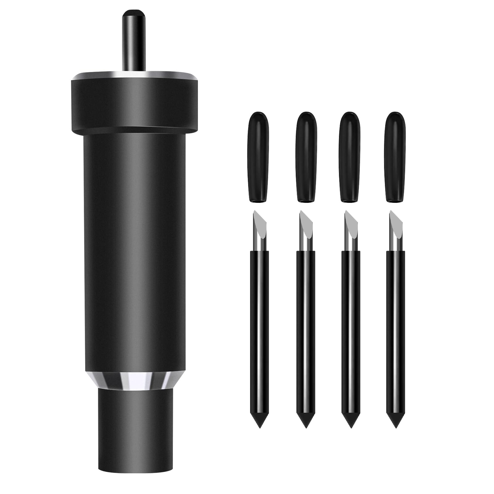 Precision Deep Cut Blades (4pcs) for Cricut Maker 3/Maker/Explore 3/Air 2/Air/One - 1.4mm Replacement Blades & Housing for Thick Materials - Perfect for Vinyl, Cardstock, Leather & DIY Craft Projects