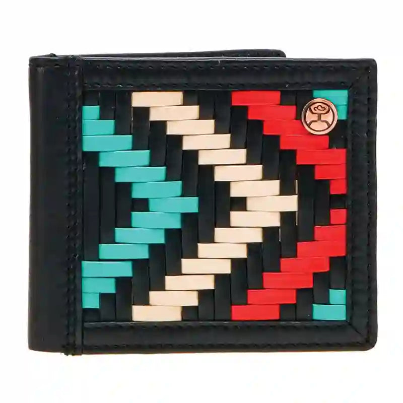 Aztec Print Bifold Wallet for Men - Genuine Leather RFID Blocking Slim Wallet - Perfect for Travel, Business & Everyday Use