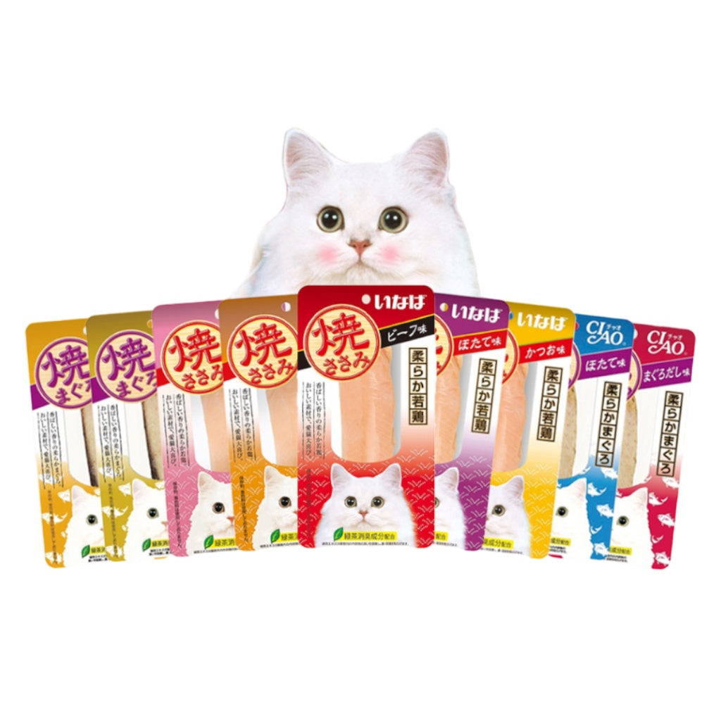 Premium Ciao Churu Grilled Fillet Cat Food Topper - 20g Tasty Treat for Cats | Perfect for Training, Rewards & Enhancing Dry Food