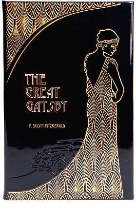 The Great Gatsby by F. Scott Fitzgerald - Limited Edition Italian Patent Leather Hardcover - Perfect for Book Collectors & Gatsby-Themed Decor
