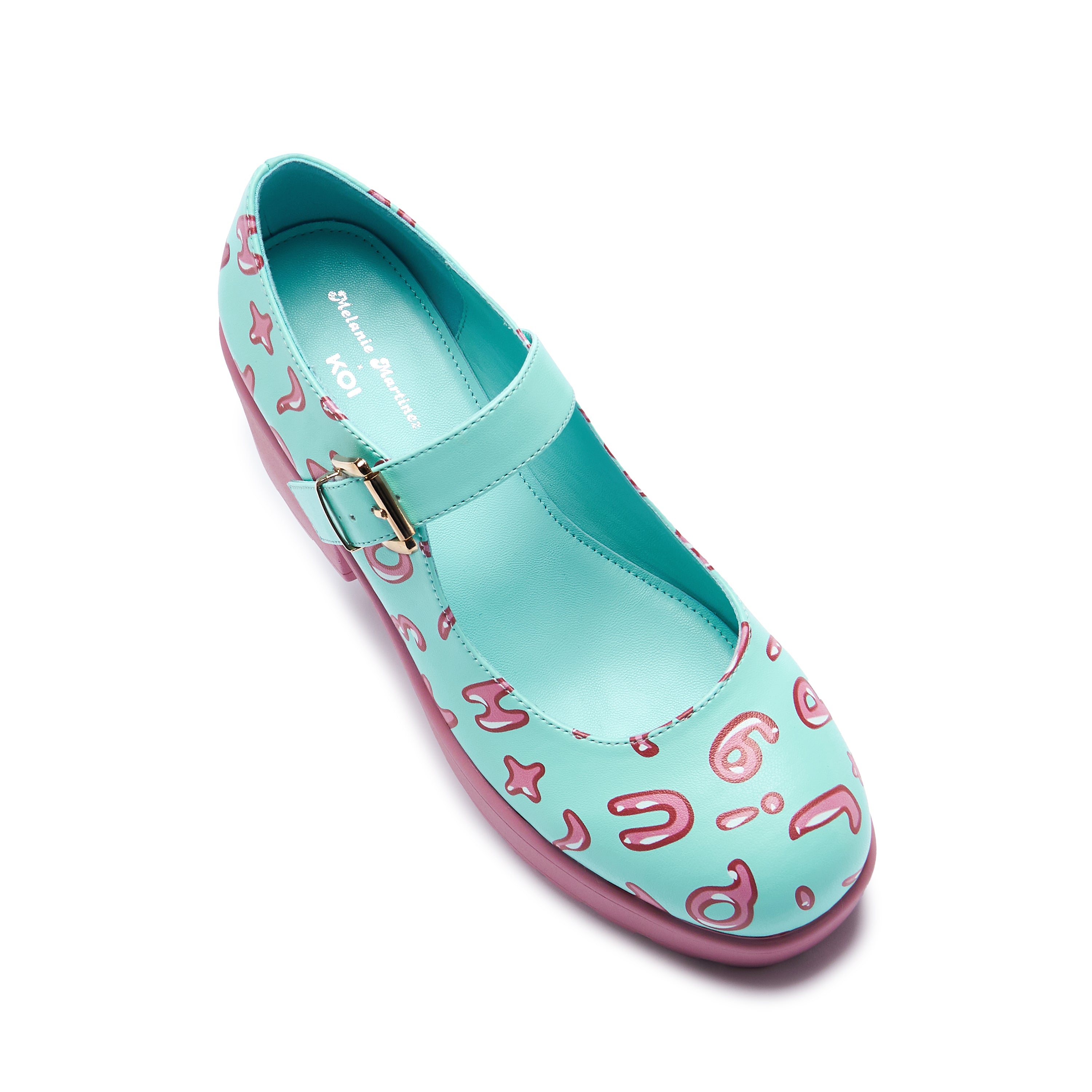 Tira Mary Janes 'Melanie Alphabet Edition' - Cute & Comfortable Women's Flats for Work, School & Casual Wear | Fashionable Leather Ballet Shoes with Alphabet Print