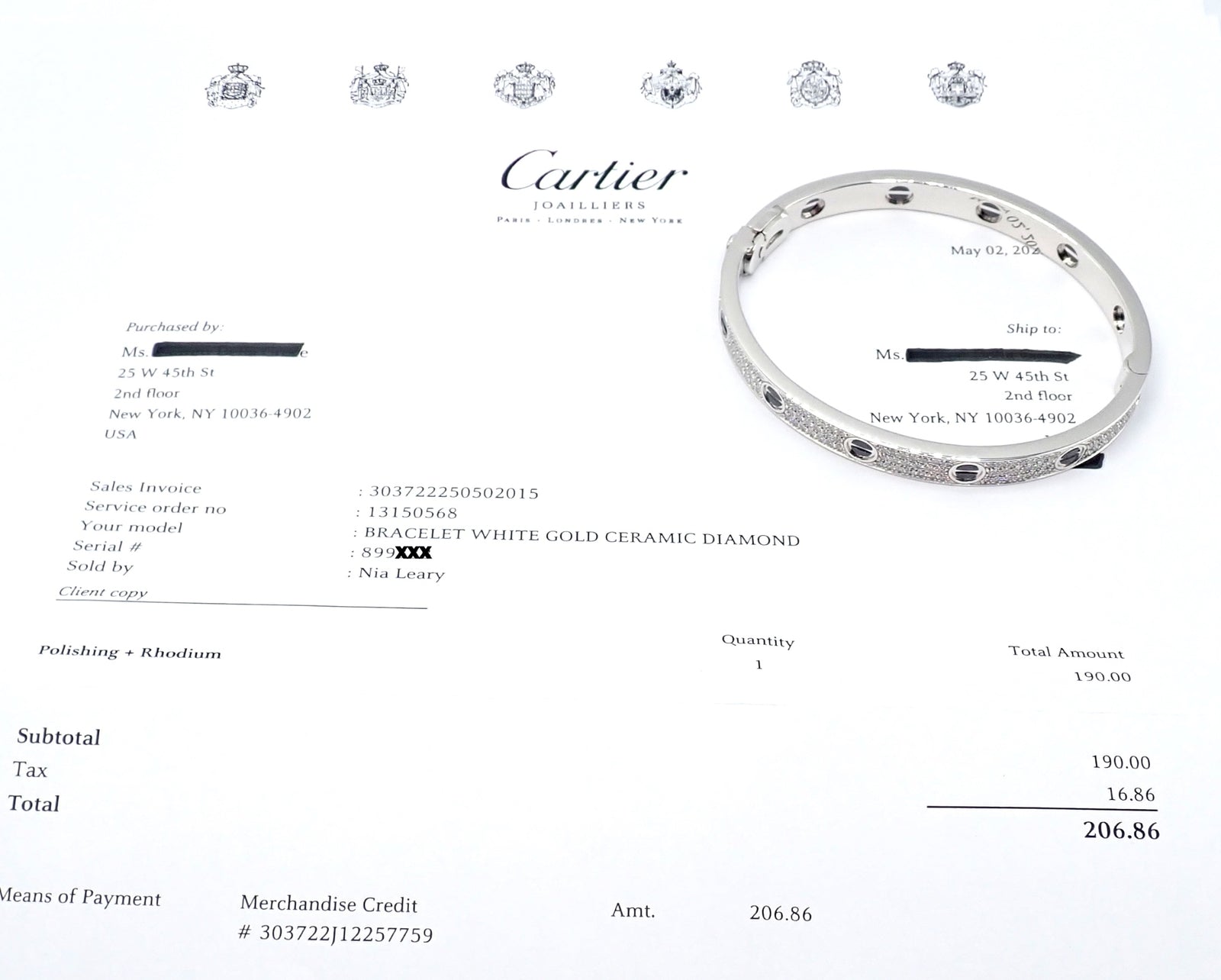 Authentic Cartier Love 18K White Gold Diamond Pave Ceramic Bracelet Size 18 with Certificate - Luxury Jewelry Gift for Anniversary & Special Occasions