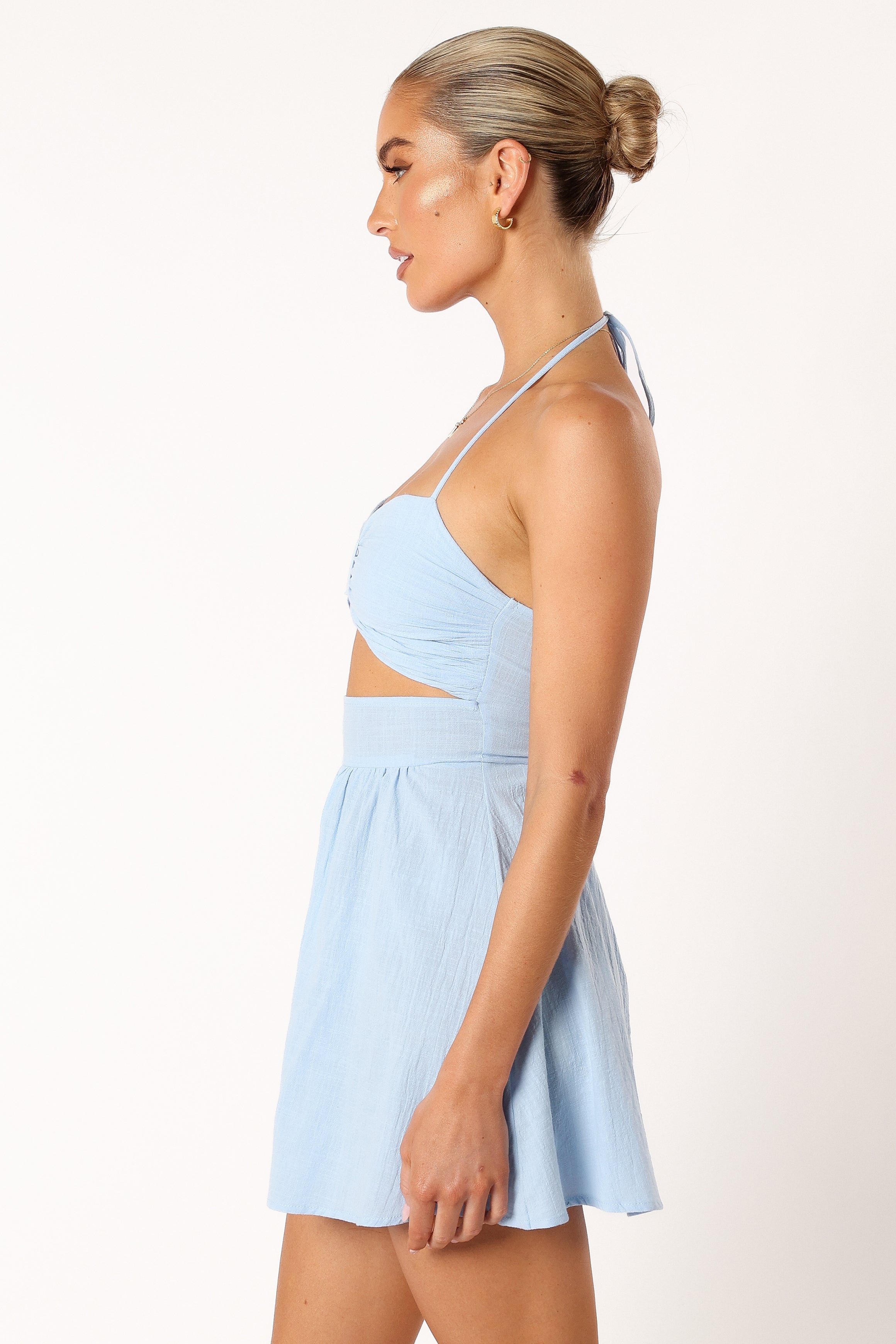 Stylish Blue Mini Dress for Women - Perfect for Summer Outfits, Beach Vacations & Casual Dates