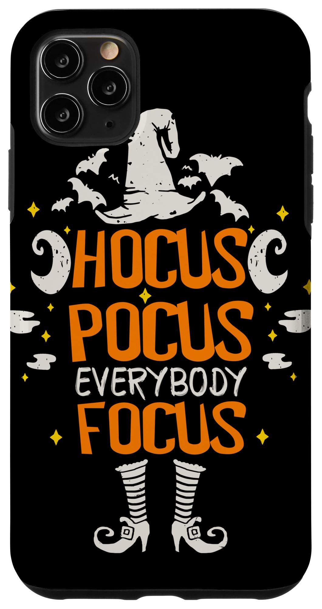 iPhone 11 Pro Max Halloween Hocus Pocus Everybody Focus Funny Phone Case - Perfect for Halloween Parties, Costume Events & Spooky Celebrations