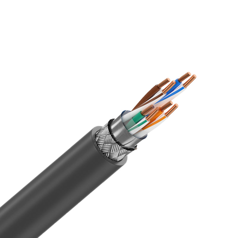 7957A CAT5E Industrial Grade DataTuff® Dual Shielded Solid Bulk Ethernet Cable - 1000ft (305m) - 100MHz - Ideal for Industrial Networking, Outdoor Installations & High-Interference Environments