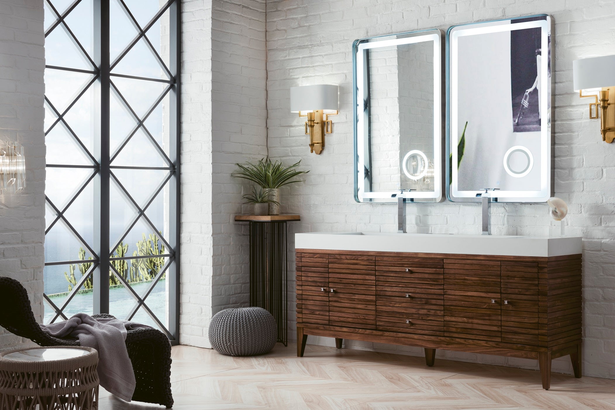 Mid Century Modern Linear 72