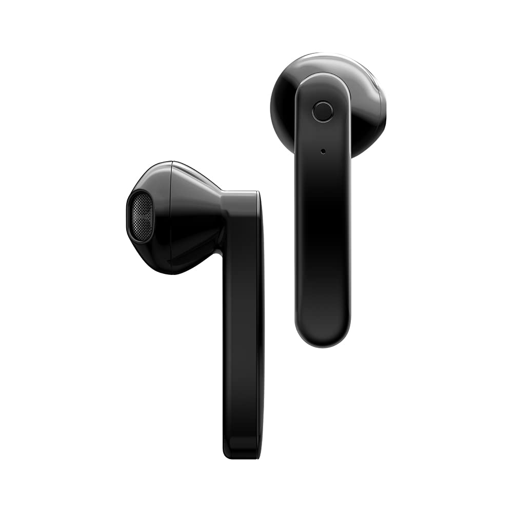 Coby True Wireless Earbuds with Active Noise Cancellation - Bluetooth 5.0 Headphones, Auto Pairing, Wireless Charging Case, IPX6 Waterproof, Built-in Mic for Calls | Perfect for Gym, Running, Travel & Work (Black)