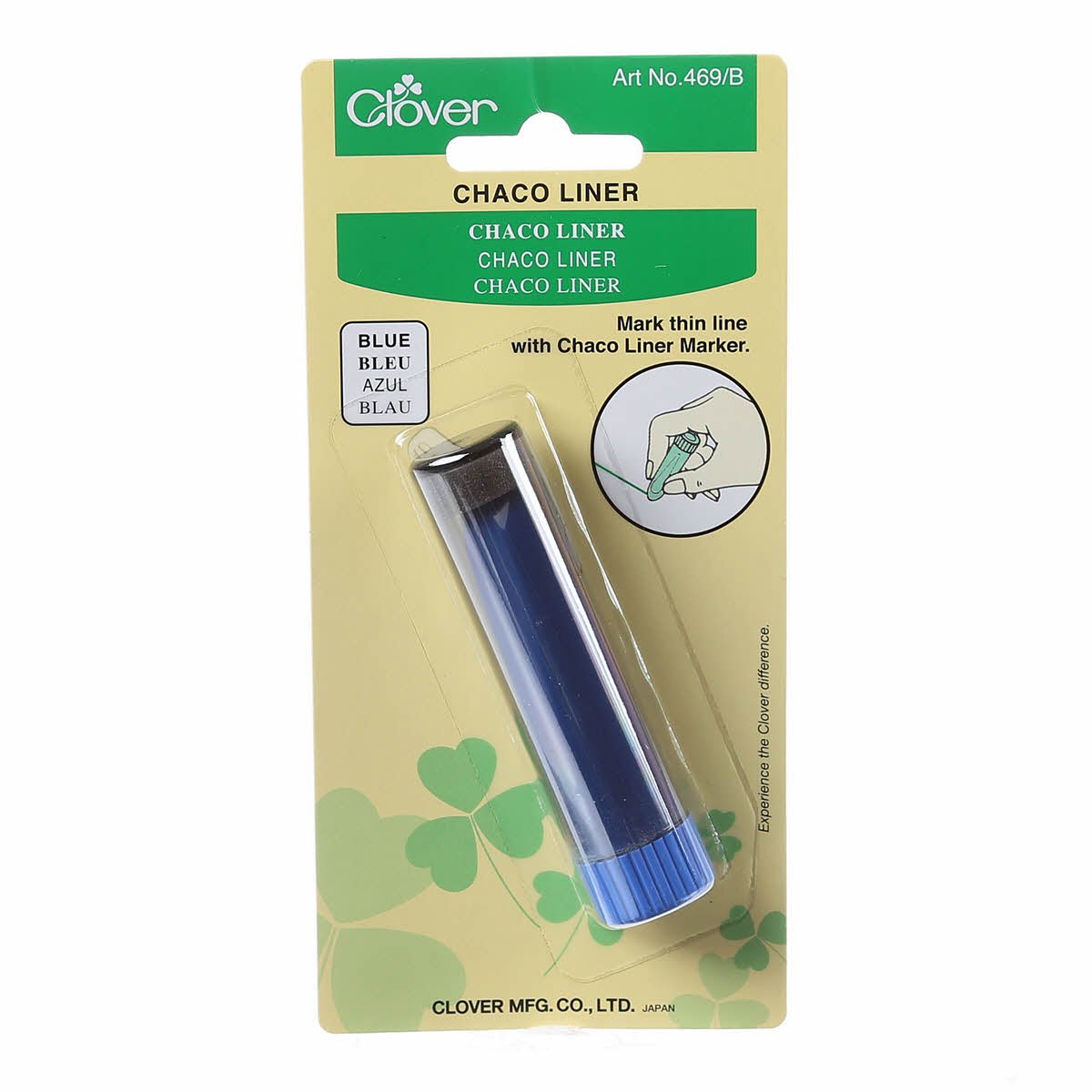 Clover Chaco Liner Fabric Marking Chalk Wheel - Professional Sewing & Quilting Tool for Precise Pattern Tracing on Cotton, Silk & Wool Fabrics - Perfect for Tailoring, Dressmaking & DIY Craft Projects