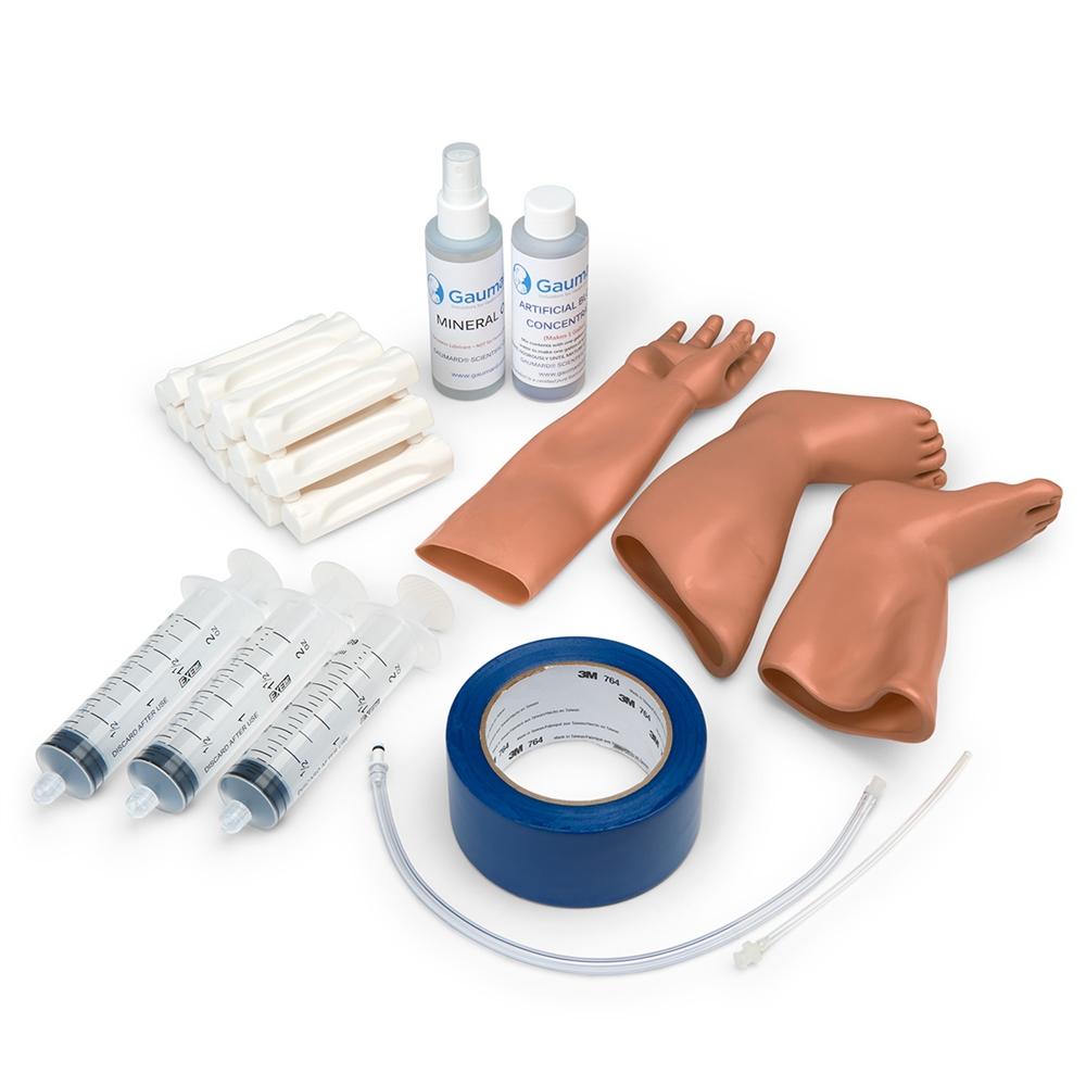 1 Year Multipurpose Patient Care & CPR Pediatric Training Manikin - Dark Skin Tone - Ideal for Medical Training, CPR Certification & Emergency Response Scenarios
