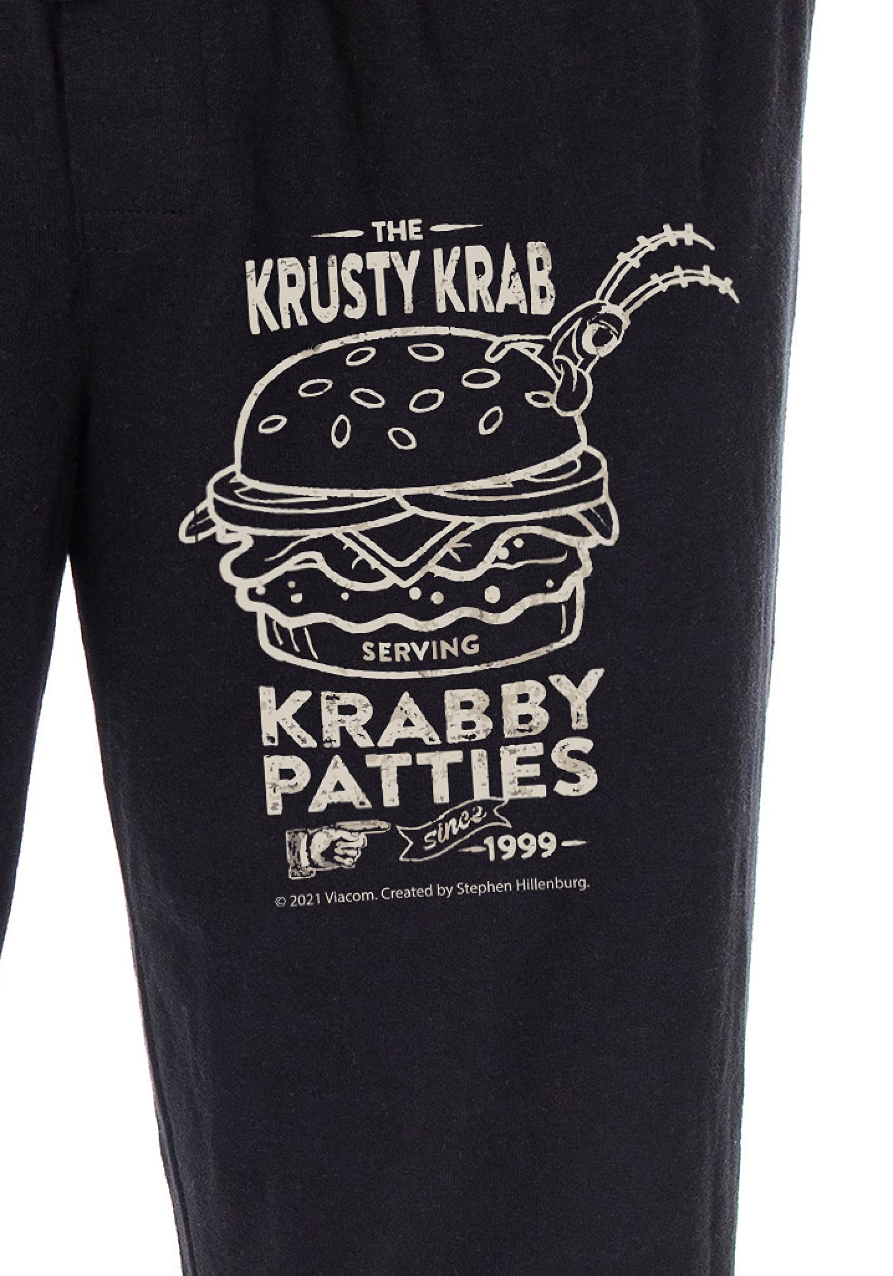 SpongeBob SquarePants Krusty Krab Krabby Patties Lounge Pants for Men - Nickelodeon Cartoon Character Sleepwear Since 1999 - Perfect for Sleepovers, Movie Nights & Casual Loungewear