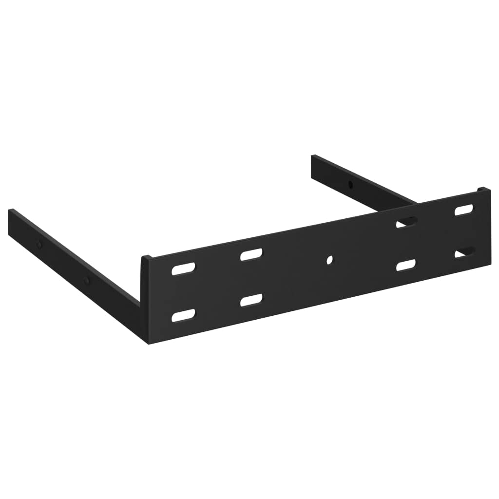 Floating Corner Shelf - White High Gloss MDF Wall Mounted Storage (9.8