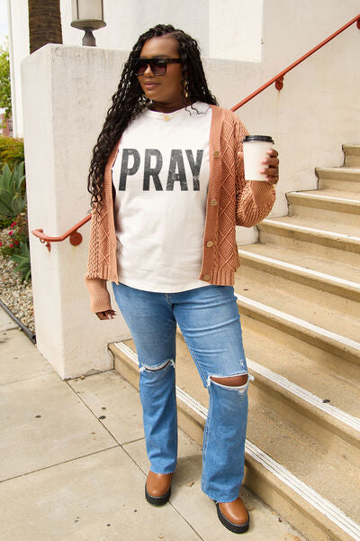 Pray T-Shirt for Men & Women - Comfortable Cotton Religious Tee - Perfect for Church, Worship & Everyday Wear