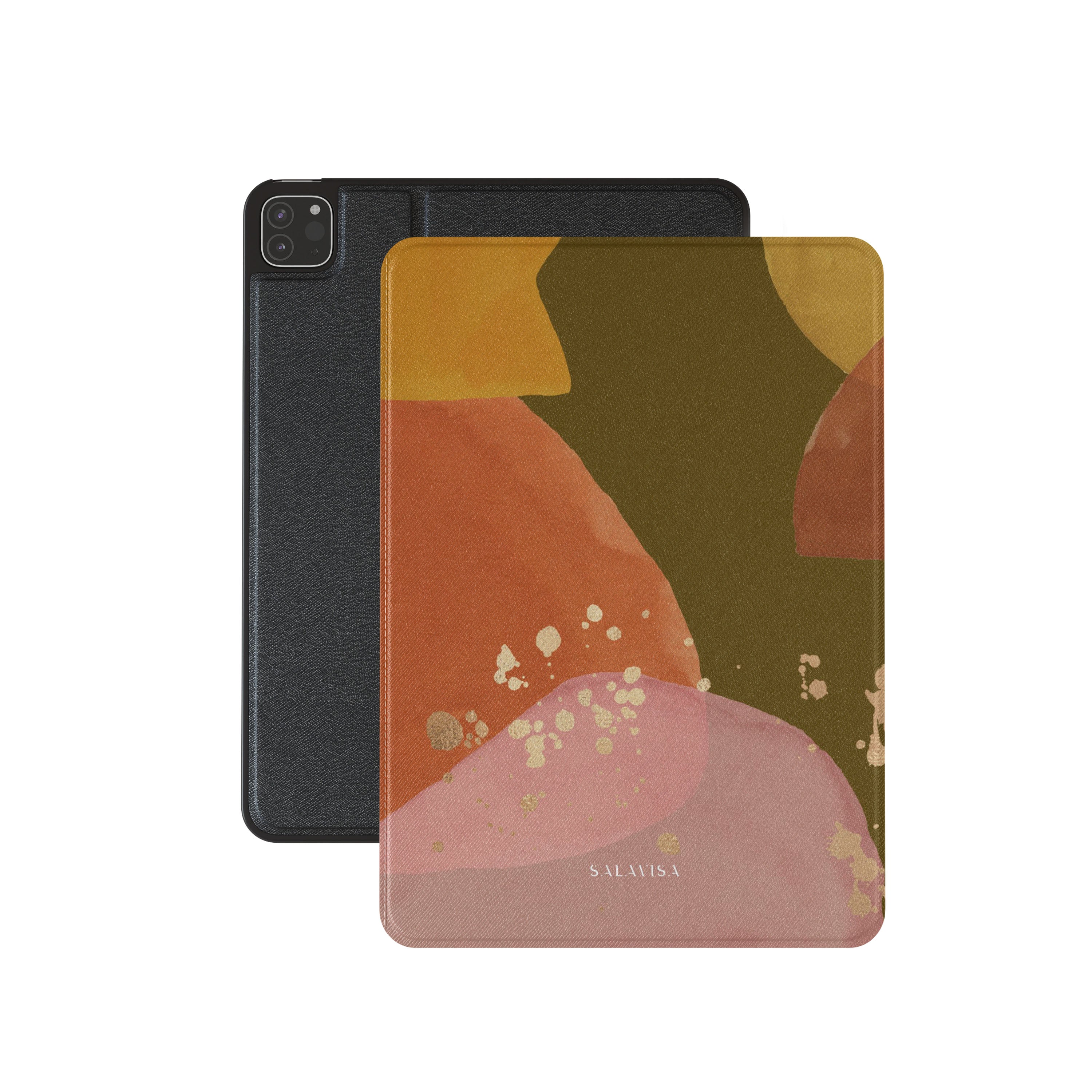 Olive Zen Watercolor iPad Case - Stylish Protective Cover for iPad Pro/Air/Mini - Perfect for Artists, Students & Professionals