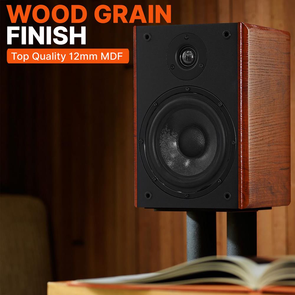 Premium Home Theater Bookshelf Speakers - High-Quality Sound for Movies & Music - Perfect for Living Room, Gaming & Home Audio Systems