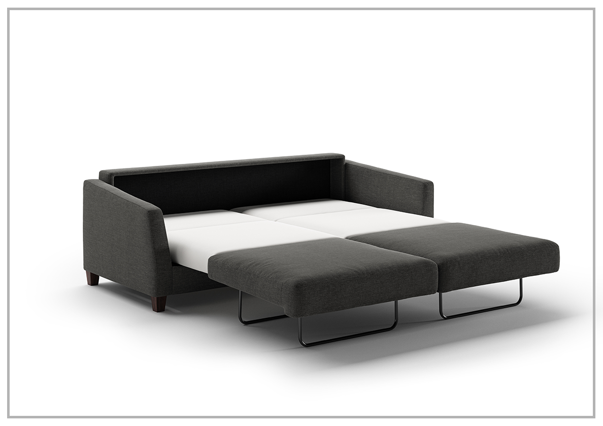 Custom Luonto Monika Fabric Sleeper Sofa - Handmade to Order | Convertible Couch Bed for Small Spaces & Guest Rooms | Perfect for Apartments, Dorms & Home Offices
