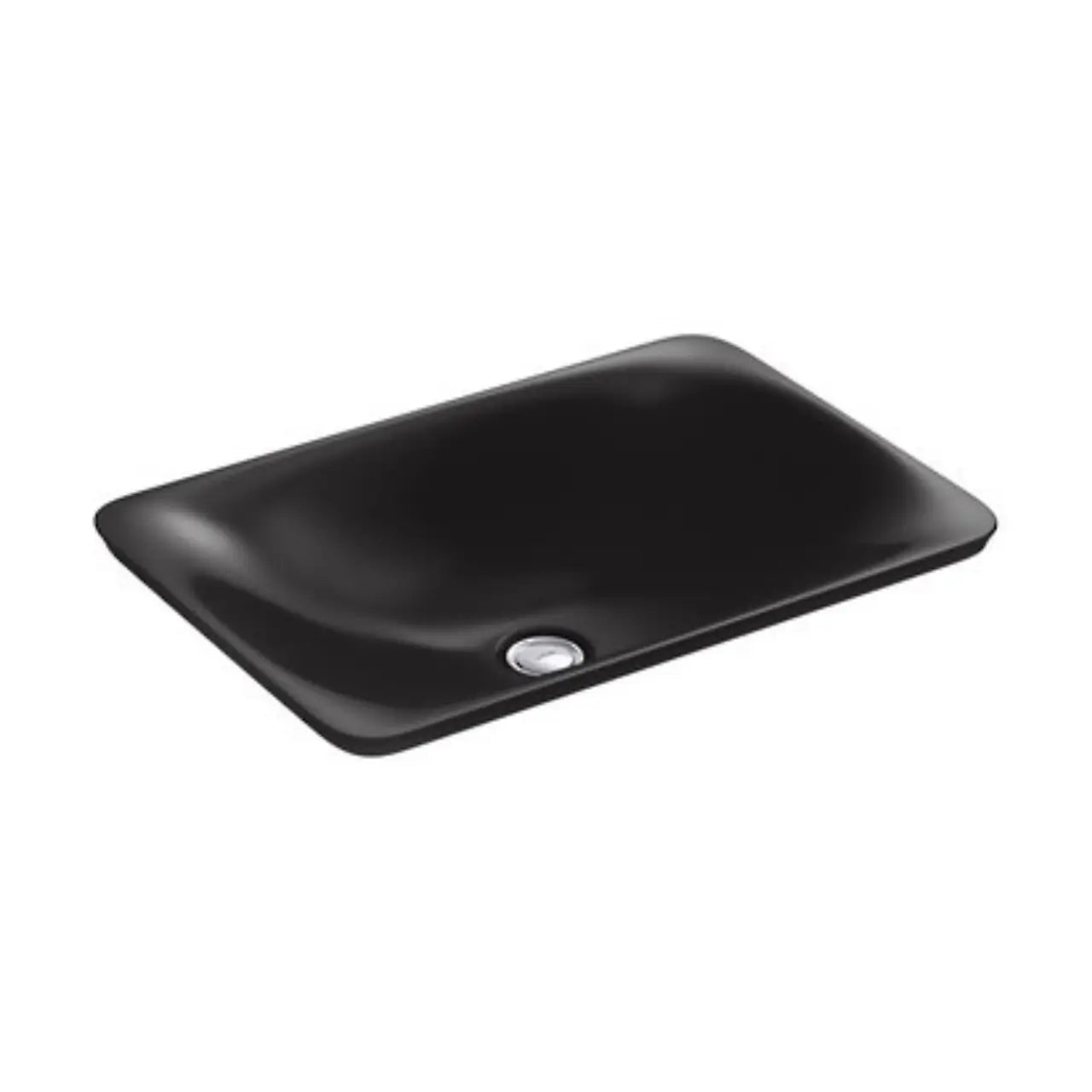 Carillion Rectangle Basin Honed Black - Modern Bathroom Sink for Contemporary Homes | Perfect for Vanities, Powder Rooms & Guest Baths