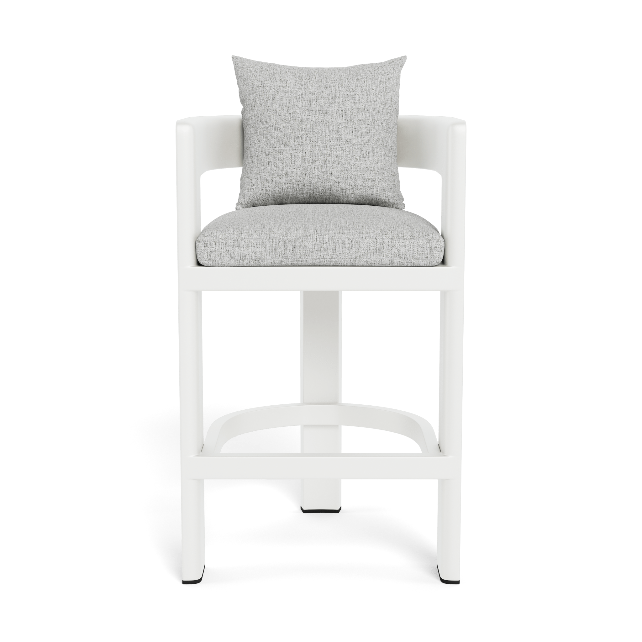 Victoria Aluminum Bar Stool - Adjustable Height Modern Kitchen Counter Stool with Padded Seat - Perfect for Home Bar, Kitchen Island & Dining Room Decor
