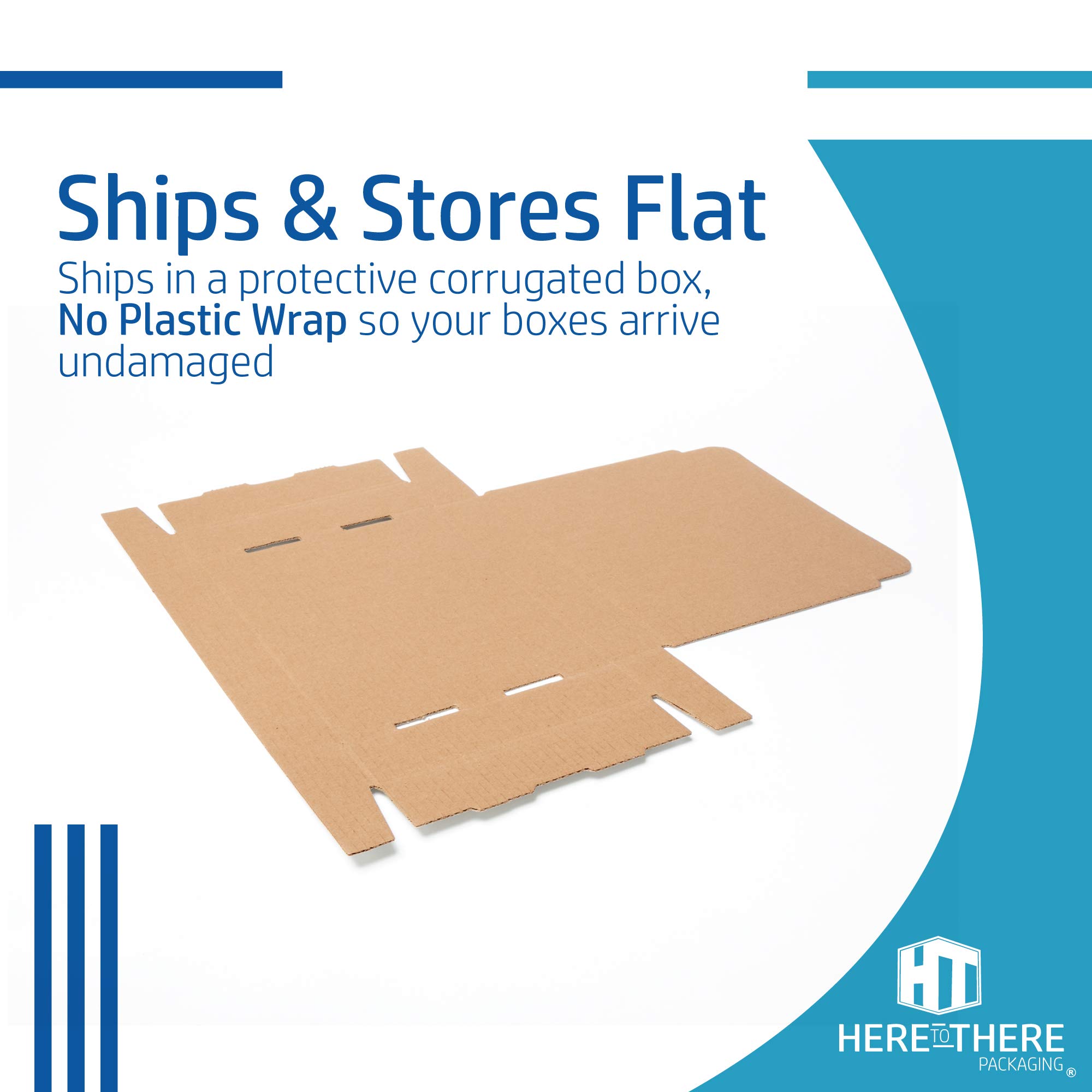 50 Pack White Corrugated Kraft Pizza Boxes 10x10 Inches - Eco-Friendly Takeout Containers for Delivery, Parties & Restaurants