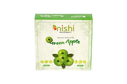 Premium Nishi Nails Cocktail Manicure & Pedicure Kit - Unisex 5-Piece Set (20g Each, Green Apple Scent) - Perfect for Home Spa, Salon Treatments & Gift Giving