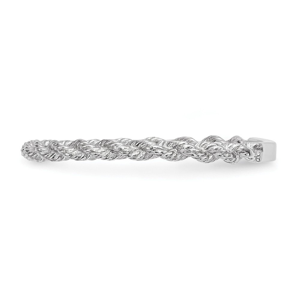 14K White Gold Twisted Rope Ring for Women - Elegant Polished Jewelry by Lux - Perfect for Weddings, Anniversaries & Special Occasions