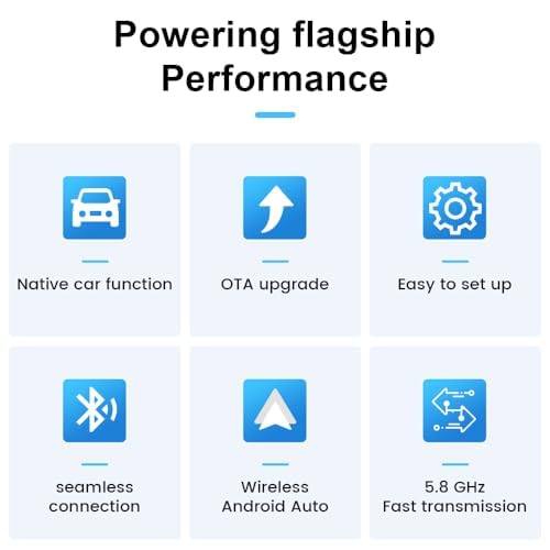 Wireless Android Auto Adapter - Easy Setup & Auto Connect for Cars