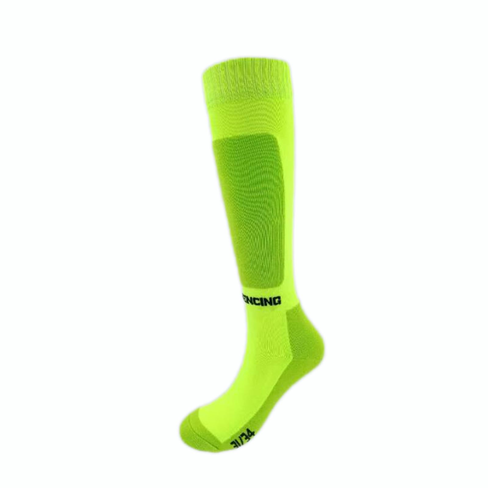 HIXEL Professional Fencing Cotton Socks - Anti-Slip Long Sports Socks for Epee, Sabre & Foil - Breathable & Durable for Training & Competition