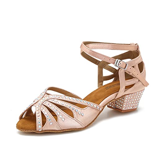 Nude Rhinestone-1.5inch Heels